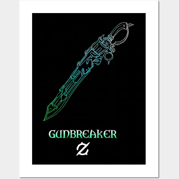 Gunbreaker Fantasy Job Weapon Wall Art by serre7@hotmail.fr